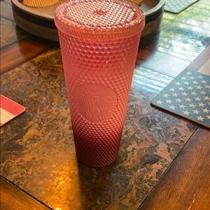 Starbucks Studded Pink Textured Cup